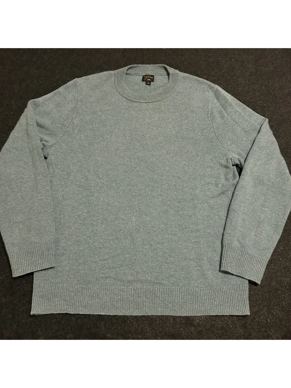 J.Crew Sweater Mens Large 100% Cashmere Light Blue Crewneck